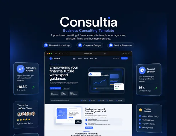 Consultia Business Consulting HTML Template