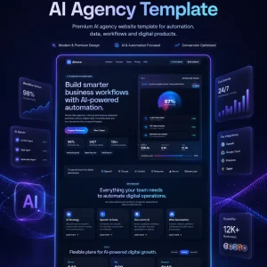 Ainova AI Agency HTML Şablon