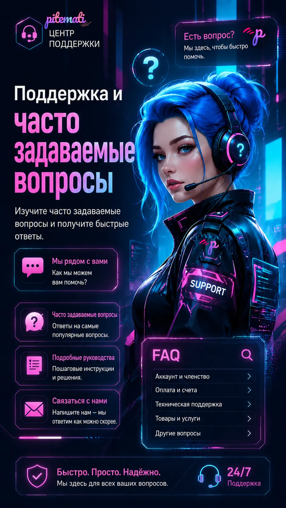 Получите быстрые ответы, просмотрев раздел часто задаваемых вопросов.