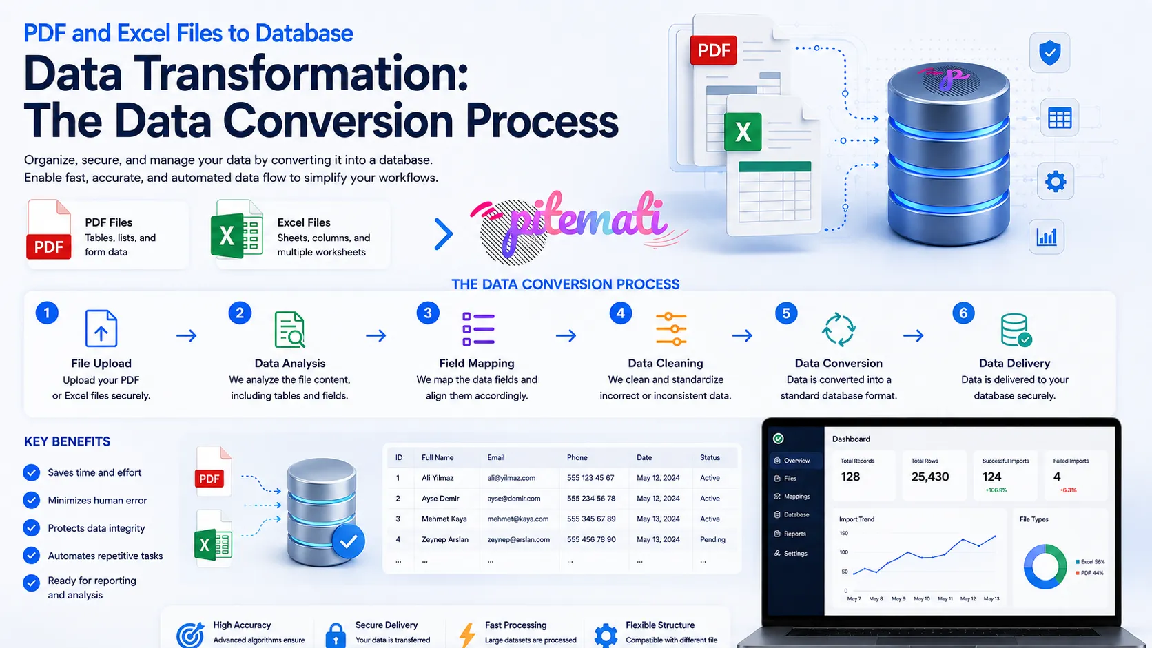The Process of Converting Data from PDF and Excel Files to a Database