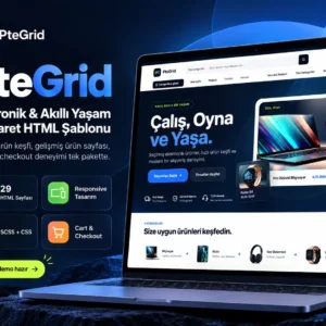 PteGrid Electronics & Smart Living HTML E-Commerce Şablon